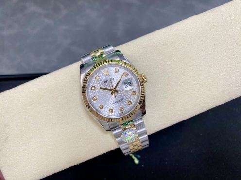 オンライン限定 rolex デイトジャスト偽物 腕時計 ウォッチ 防水 レディース ダイヤ飾り ホワイト