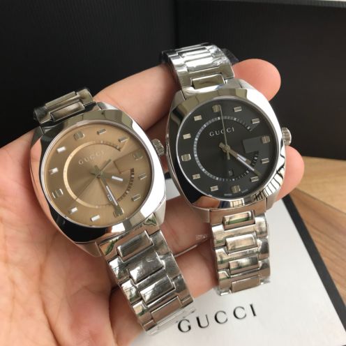 グッチ 時計偽物 防水 ウォッチ 紳士  Gタイムレス スチールバンド ハンサム 通勤 ブラウン