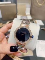 腕時計 ブルガリブルガリ偽物 ルチェア 防水 優雅 ウォッチ スチールバンド ダイヤ飾り ゴールドケース