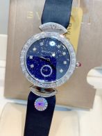 BVLGARI ブルガリ 時計 モテ るコピー ウォッチ ディーヴァズ ドリーム 防水 優雅 レザー ダイヤモンド飾り ブルー