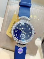 BVLGARI オメガ ブルガリ偽物 ウォッチ ディーヴァズ ドリーム 防水 優雅 レザー ダイヤモンド飾り ブルー