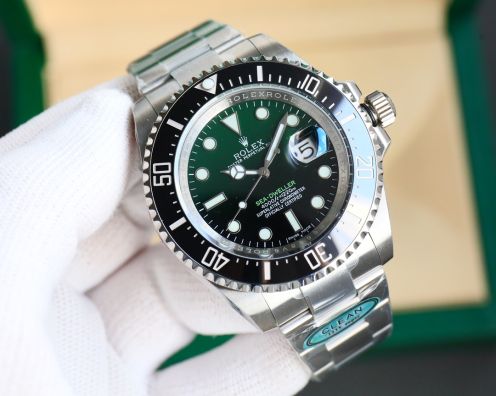 大得価のロレックス腕時計 値段偽物 ファッション感  防水 ウォッチ 高品質 シードゥエラー グリーン