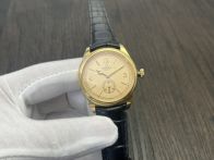 Rolex 1908 オイスター パーペチュアル 41スーパーコピー ウォッチ 腕時計 防水 シンプル レザー イエロー