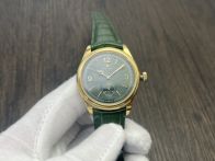 Rolex 1908 ロレックス オイスター パーペチュアル デイト偽物 ウォッチ 腕時計 防水 シンプル レザー グリーン