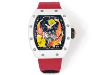 リシャール アップルウォッチコピー ウォッチ RM S10 腕時計 さかなプリント 美しい  防水 レッド