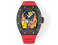 腕時計リシャールミルスーパーコピー ウォッチ RM S10 さかなプリント トゥールビヨン 防水 レッド
