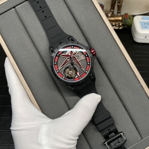 人気流行品 ロジェ・デュブイ エクスカリバーコピー 夜光 ウォッチ 防水 ハンサム 紳士 腕時計 ブラック