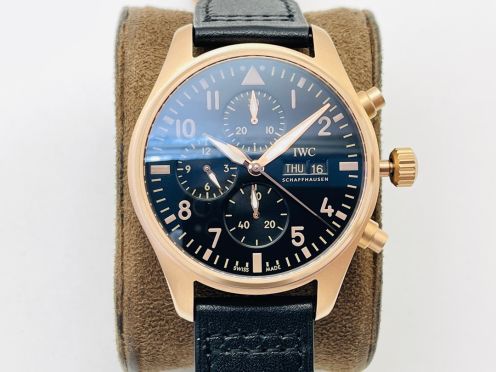 iwc パイロット偽物 新商品 シンプル  腕時計 ファッション 防水 ハンサム ブラック