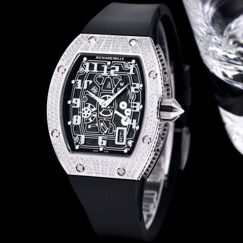 大販売 リシャール ミル 買う にはコピー RM67-01 腕時計  防水 ウォッチ ダイヤ飾り 多色可選