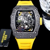 魅力的な 時計 リシャール・ミルN級品 RM 35-02 防水 ウォッチ 腕時計 ファッション感 イエロー