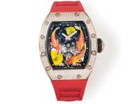 芸術品 リシャール ワインスーパーコピー RM S10 ウォッチ 腕時計 プリント ダイヤ飾り 防水 レッド