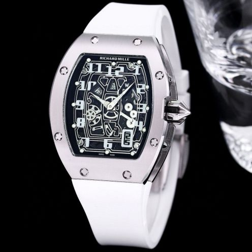 リシャール ミル なぜ高い偽物 薄い RM67-01 ウォッチ 腕時計 シンプル ビジネス 軽量 2色可選