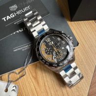 F1 タグホイヤー フォーミュラ1 機械式コピー シンプル 防水 夜光 ウォッチ メンズ 腕時計 ブラック