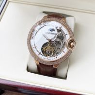 バロン ブルー ドゥ カルティエ 男性偽物 ダイヤ飾り 腕時計 ウォッチ トゥールビヨン 多色可選