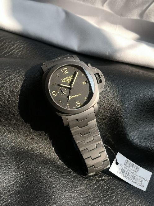 大販売 パネライ 買えないコピー ルミノール LUMINOR 1950 ウォッチ 夜光 防水 グレー