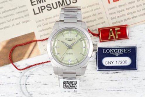 ロンジン 腕時計 メンズスーパーコピー ハイドロコンケスト 防水 ウォッチ スチールバンド 通勤 グリーン