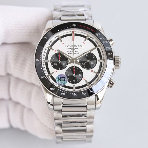longines 時計 価格コピー ウォッチ 腕時計 紳士 ハンサム ハイドロコンケスト 防水 ホワイト