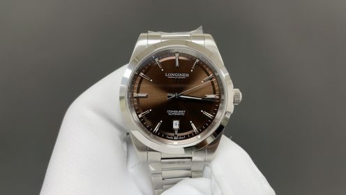 最新の2025年 longines 腕時計 メンズコピー ウォッチ 夜光 ハンサム ハイドロコンケスト 防水 ブラウン