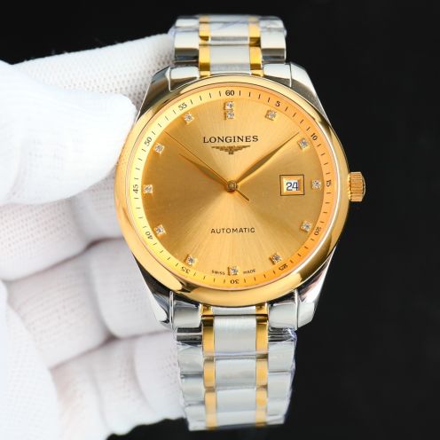 お手頃価格でメンズ ロンジンコピー 通勤 マスター ウォッチ ファッション スチールバンド イエロー