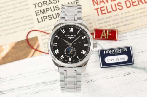 longines の 時計コピー 自動機械 マスター ウォッチ ビジネス 紳士 スチールバンド ブラック