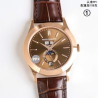 パテック 時計 値段偽物 ウォッチ 防水 コンプリケーション  紳士 ハンサム 腕時計 2色可選
