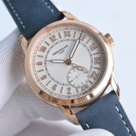 patek philippe 時計コピー ウォッチ 防水 コンプリケーション 腕時計 本革 レザー RW1 2色可選