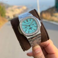 パテック・フィリップノーチラス偽物 ハンサム  腕時計 ウォッチ 防水 シルバーケース ブルー