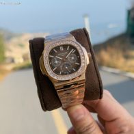 パテック フィリップ 腕時計スーパーコピー ハンサム  腕時計 ウォッチダイヤ飾り ゴールドケース ブラウン