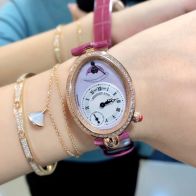 特別価格アイテム ブレゲ腕時計コピー ウォッチ 防水 ダイヤ飾り クイーンオブネイプルズ ローズレッド