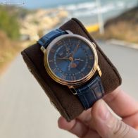 限定の人気 ブランパン ヴィルレ レトログラード偽物 通勤 ビジネス 腕時計 ウォッチ 本革 ハンサム ブルー