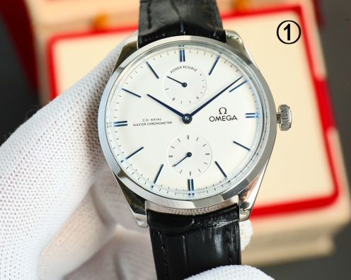 OMEGA デ ヴィル オメガ偽物 シンプル 防水 腕時計 ハンサム レザー ホワイト