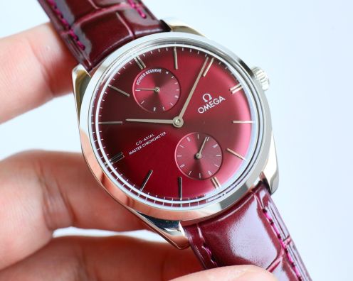 OMEGA デ ヴィル アワー ビジョンスーパーコピー 防水 腕時計 ハンサム レザー 2色可選