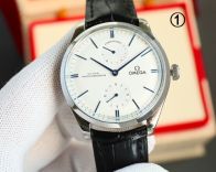 OMEGA デ ヴィル オメガ偽物 シンプル 防水 腕時計 ハンサム レザー ホワイト