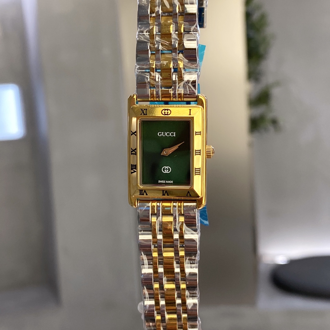 グッチ腕時計 メンズ偽物 スチールバンド  Vintage 優雅 腕時計 防水 シンプル 四角形 レディース 多色可選_5