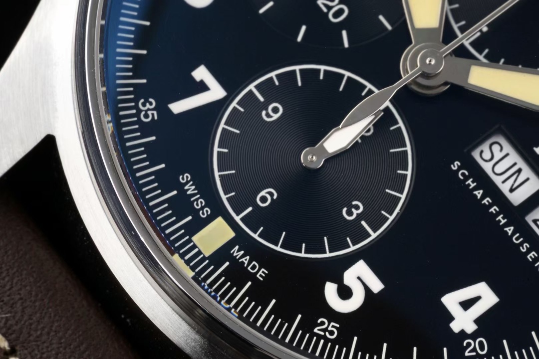 IWCポルトギーゼ 価格スーパーコピー 腕時計 防水 シンプル 上質品 本革バンド ブルー文字盤_5