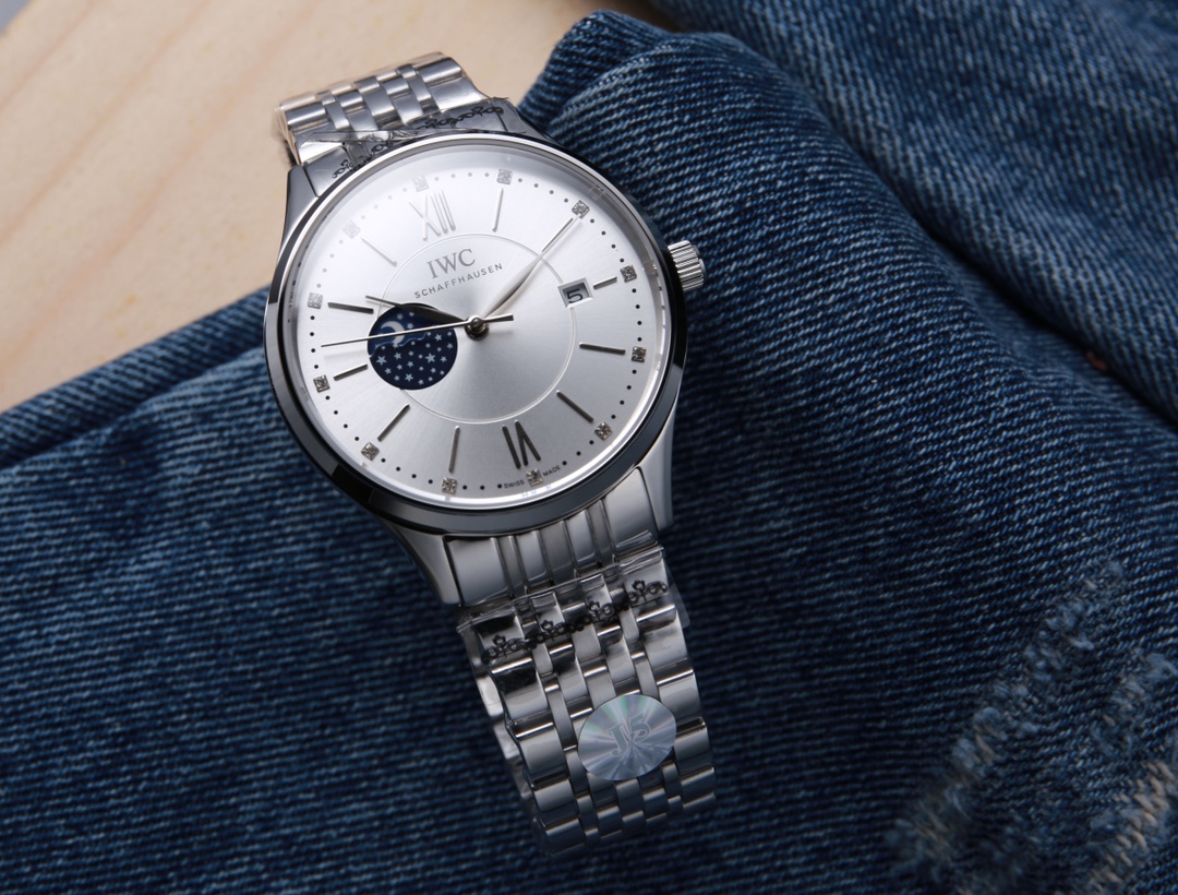 iwc ポート フィノ オートマティックスーパーコピー うで時計 スチールバンド 防水 シンプル ホワイト_2