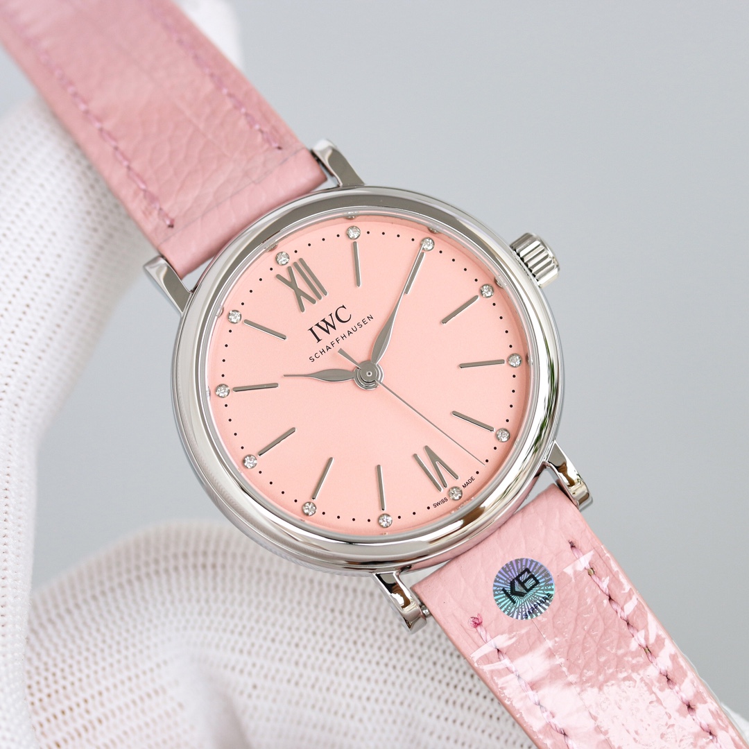iwc ポート フィノ 値上げ偽物 腕時計 優雅 シルバーケース 可愛い 型番IW357405 レディース ピンク_2