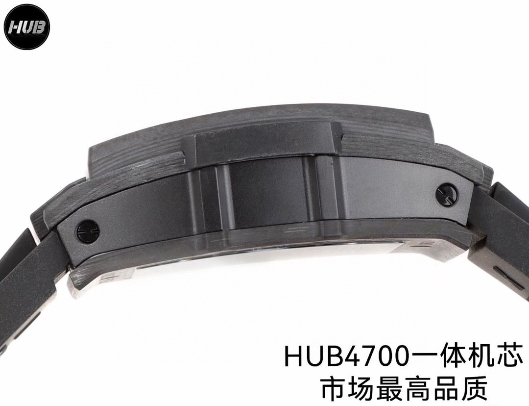 お得品‼ウブロ ビッグバン tuiga 1909スーパーコピー 腕時計 防水 シンプル トノー型 炭素繊維 ブラック_6