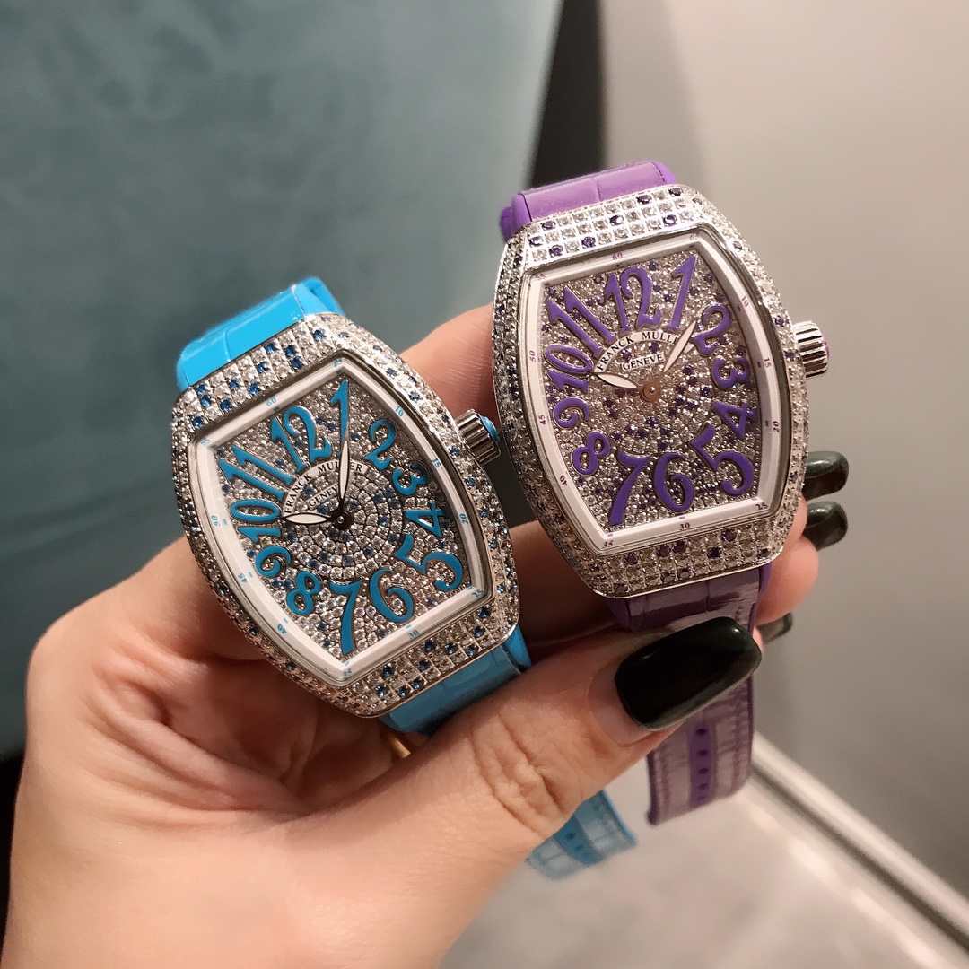 超人気 フランク ミュラー ヴァン ガード チタン激安通販 ウォッチ 腕時計 V32  ダイヤ飾り レディ 2色可選_1