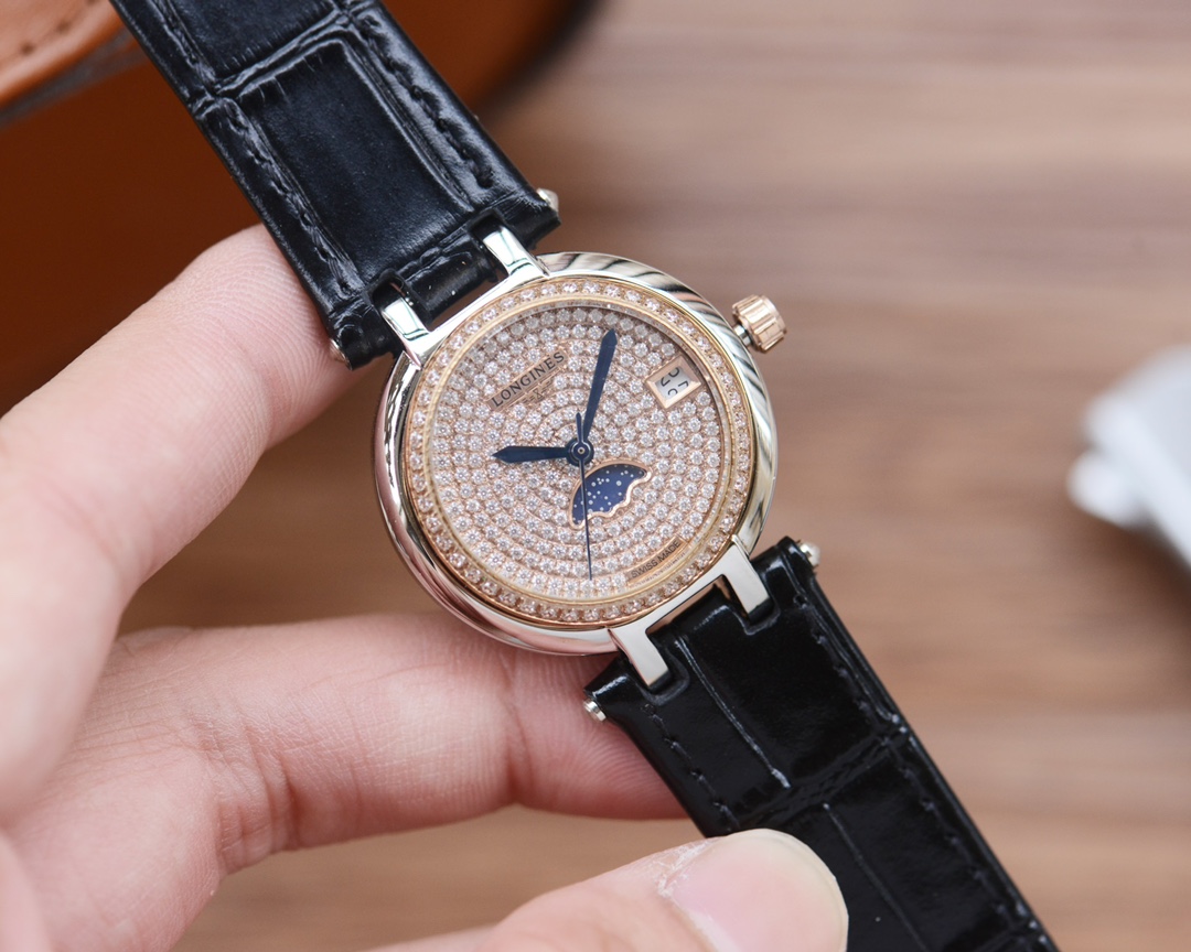 longines 時計 価格偽物 ウォッチ 腕時計 ドルチェヴィータ 優雅 本革 多色可選_2
