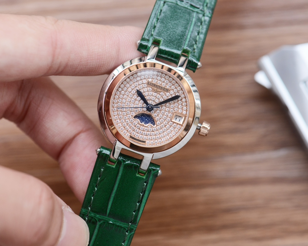 longines 時計 価格偽物 ウォッチ 腕時計 ドルチェヴィータ 優雅 本革 多色可選_4