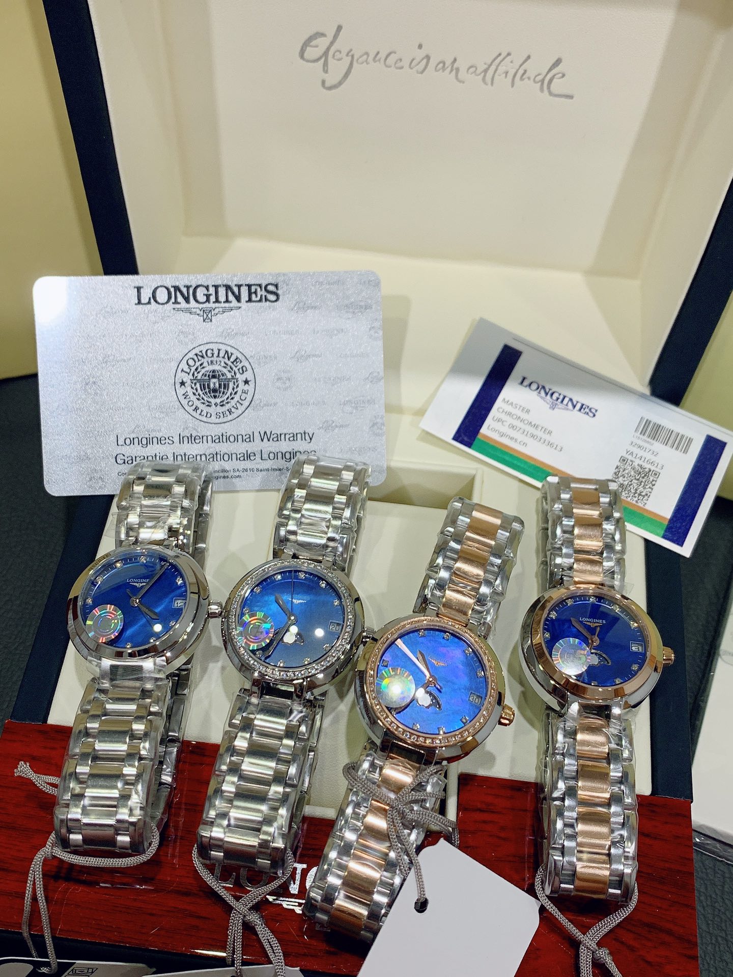 大販売 longines の 時計激安通販 ウォッチ ドルチェヴィータ 優雅 カジュアル シンプル 高級感 ブルー_9