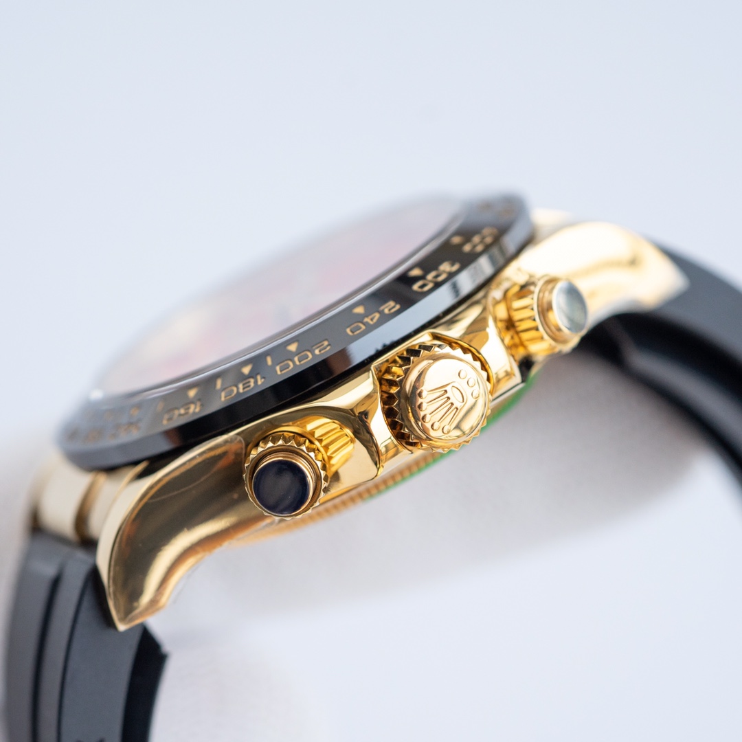 rolex コスモ グラフ デイトナ偽物 シンプル 防水 腕時計 ウォッチ ゴムバンド オレンジ色_7