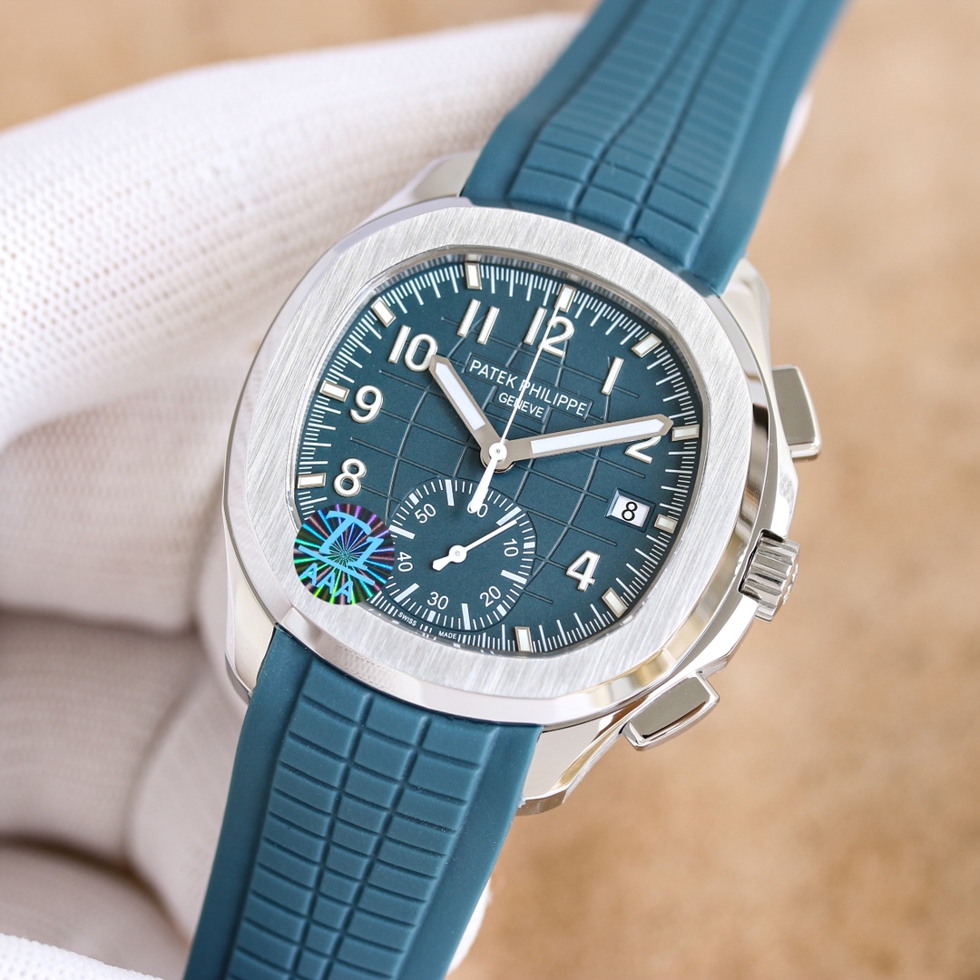 Aquanaut パテックのアクアノートコピー 紳士ウォッチ 腕時計 ハンサム ゴムバンド 5968A-001 ブルー_2