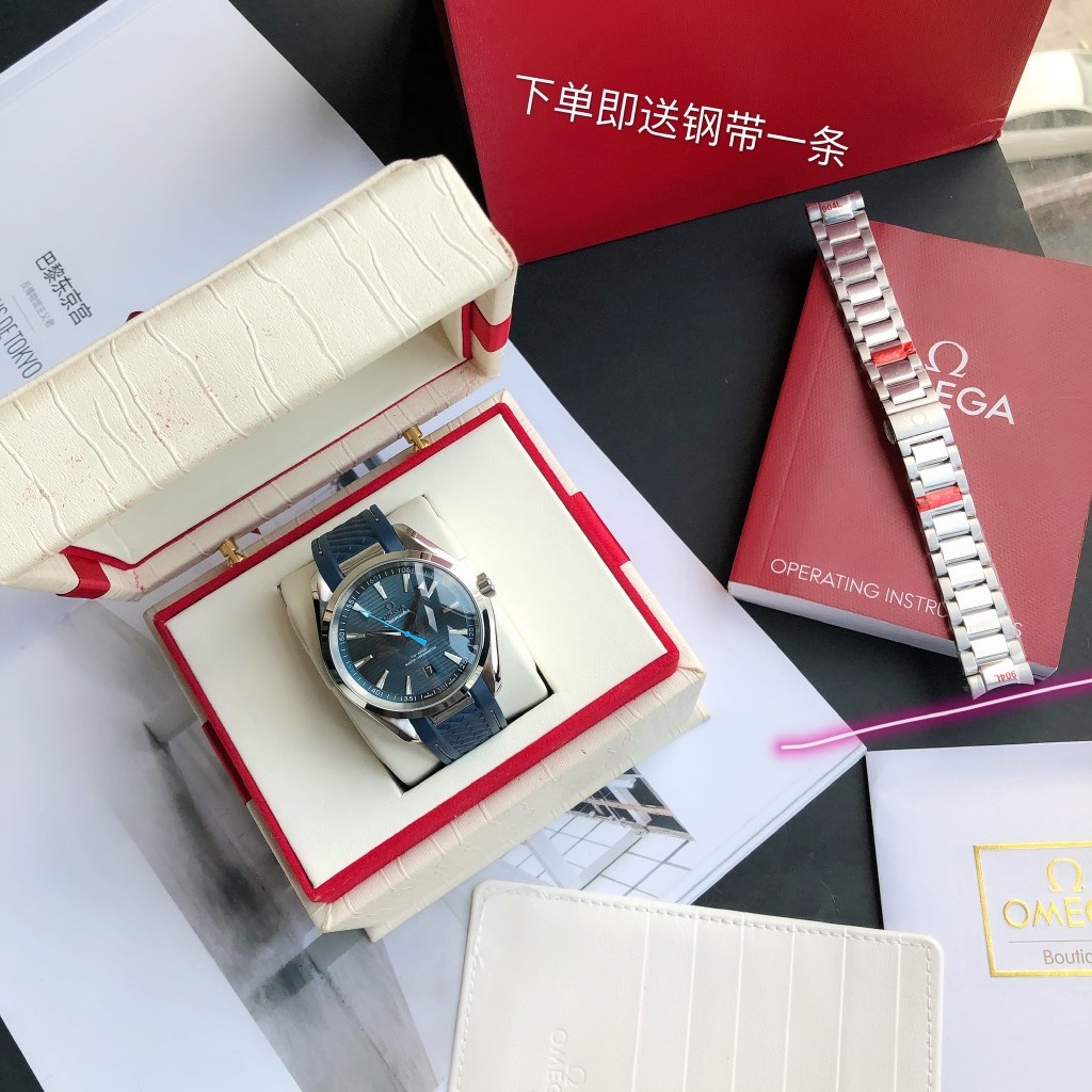 特別価格 オメガ シーマスター 300 価格N級品 シンプル 防水ウォッチ 優雅 腕時計 ブルー_9