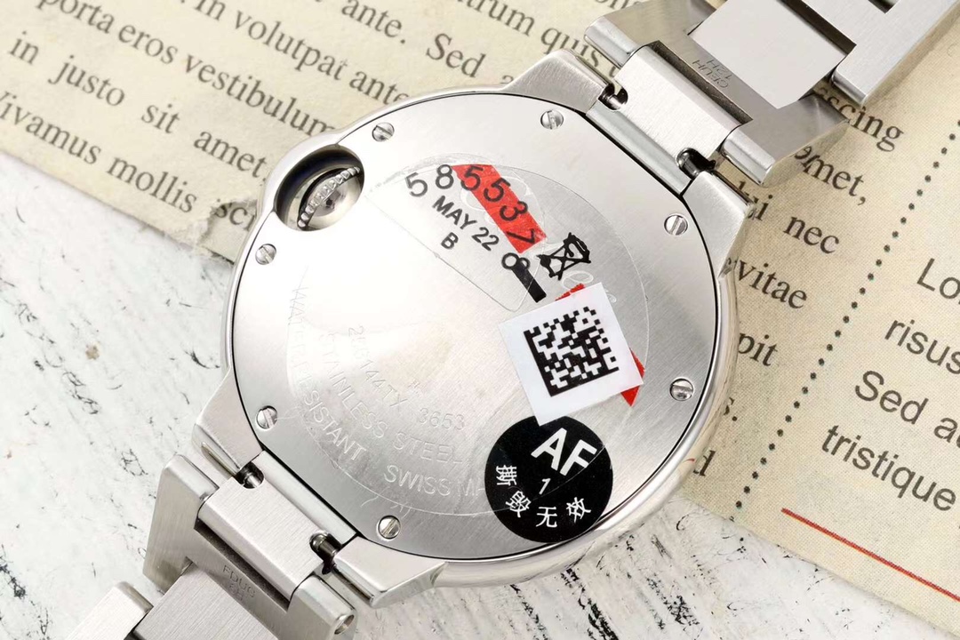 カルティエ腕時計修理スーパーコピー バロン ブルー ウォッチ 優雅 シンプル レディ レッド_6
