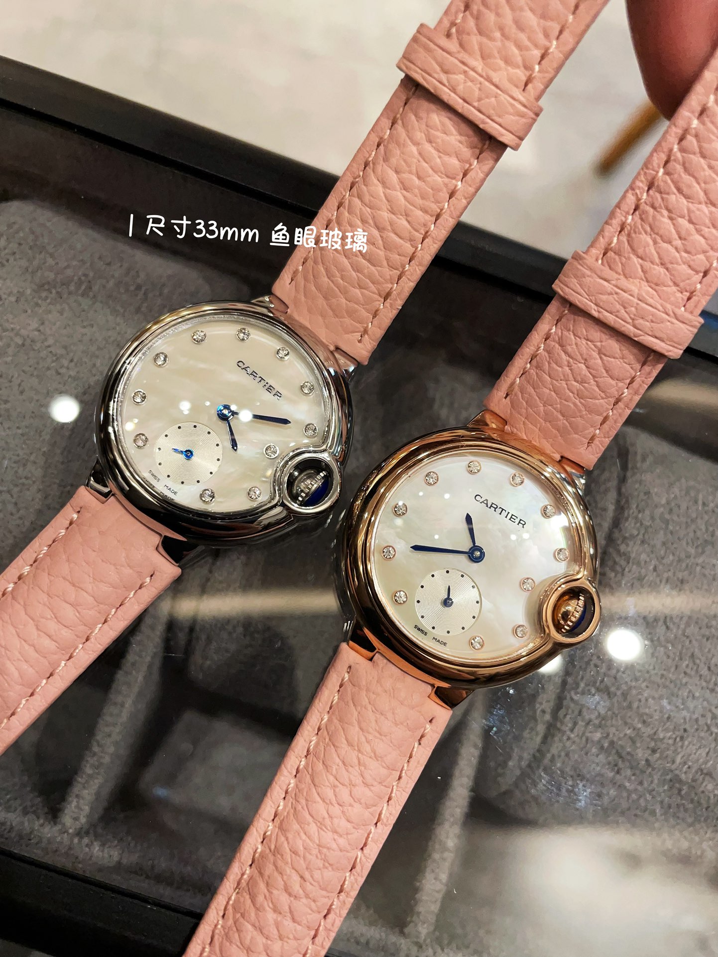大人気カルティエ 腕時計 付け方スーパーコピー バロン ブルー ウォッチ 優雅 ダイヤ飾り レディ 多色可選_6