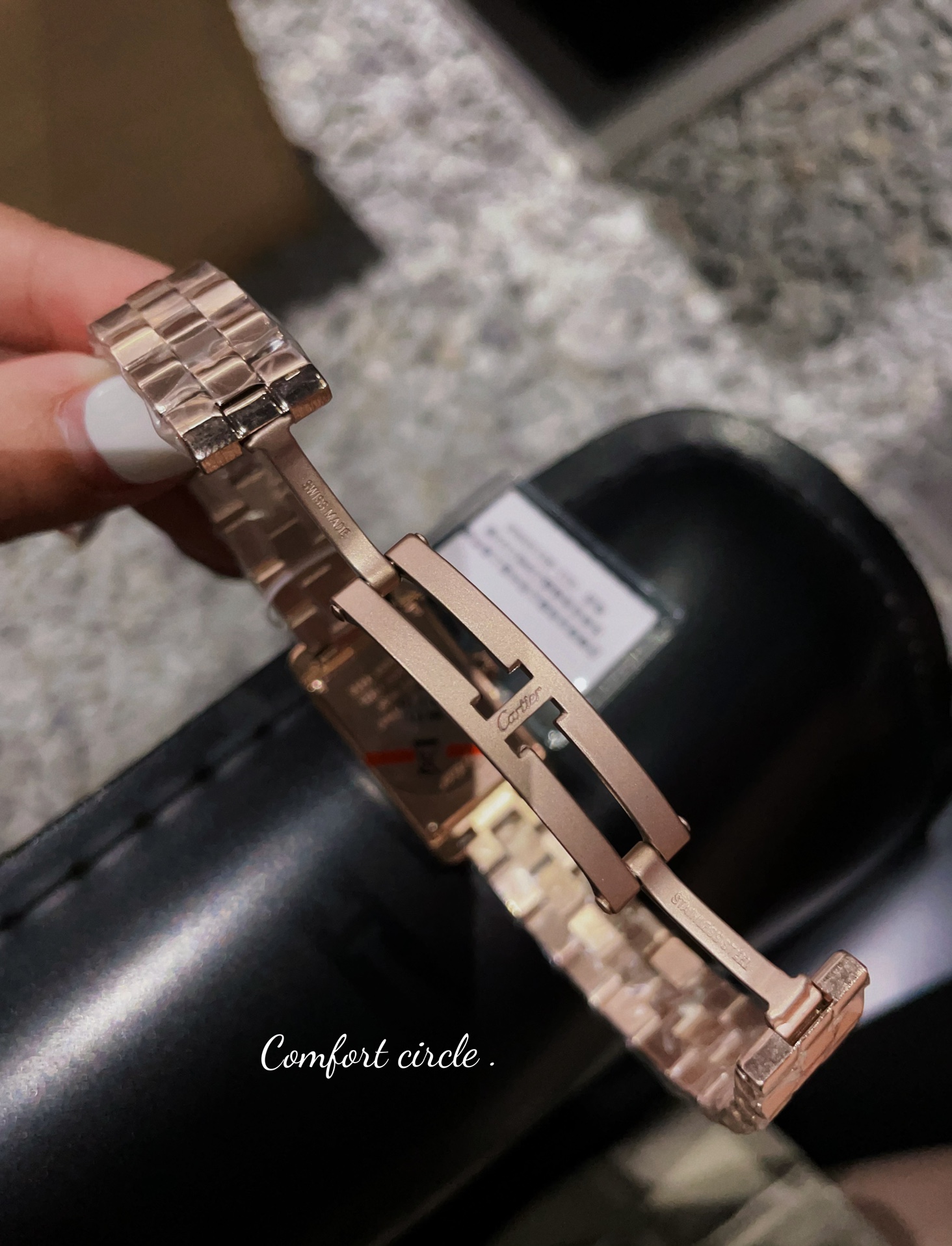 最新作 カルティエタンクルイ偽物 ウォッチ 腕時計  防水 スチールバンド シンプル ローズゴールドケース_3