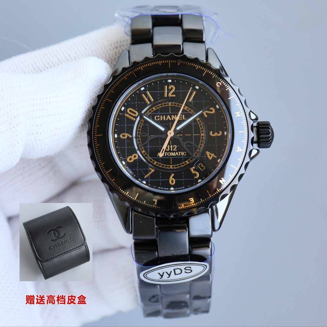 chanel 腕時計 j12スーパーコピー 優雅 ウォッチ 品質保証 防水 レディース H9762 ブラック_1