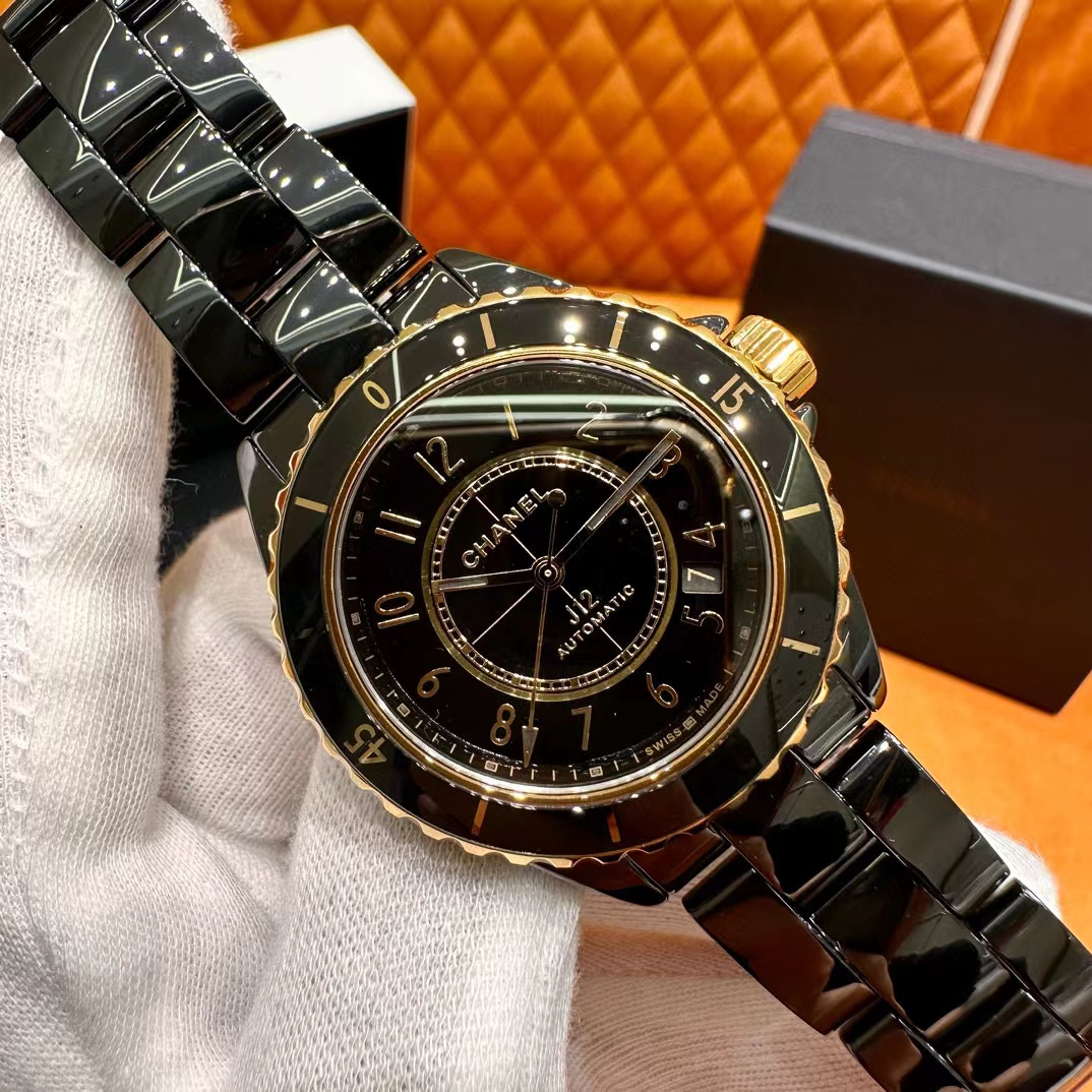 j12 シャネル 時計コピー シンプル ウォッチ 防水 腕時計 薄い ファッション レディース ブラック_1